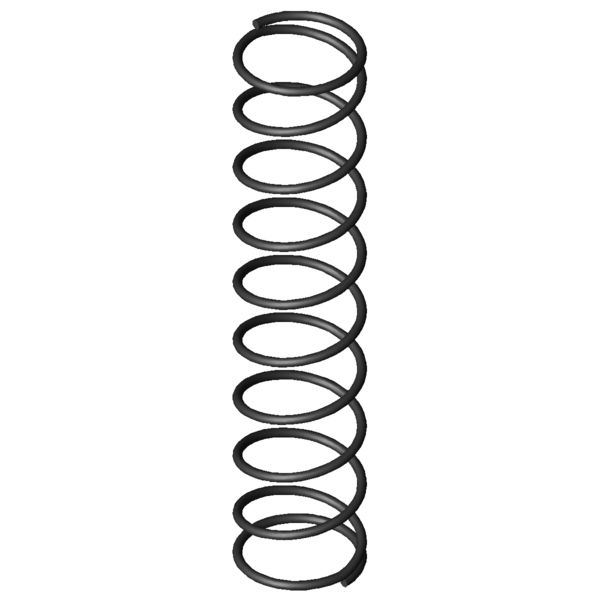 Immagine CAD Molle a compressione D-014