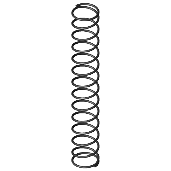 Immagine CAD Molle a compressione D-015