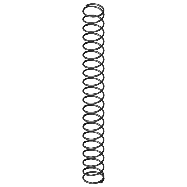 Immagine CAD Molle a compressione D-016