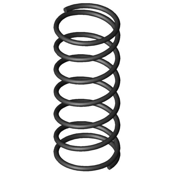 Immagine CAD Molle a compressione D-016B