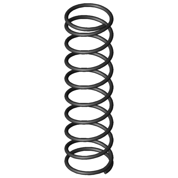 Imagem CAD Molas de compressão D-016C