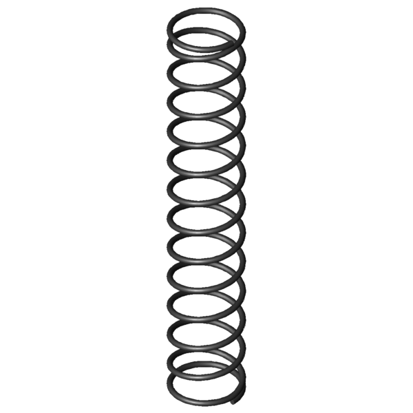 Immagine CAD Molle a compressione D-016E
