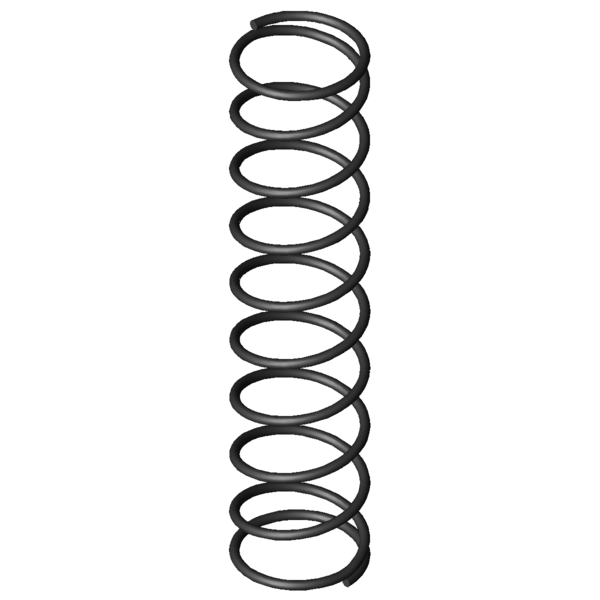 Imagen CAD Muelles de compresión D-030
