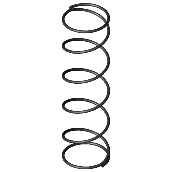 Imagen CAD Muelles de compresión D-042G
