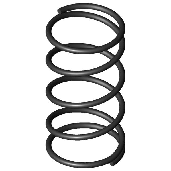Imagen CAD Muelles de compresión D-043