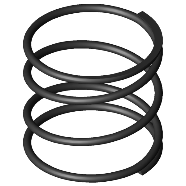Imagen CAD Muelles de compresión D-063H-20