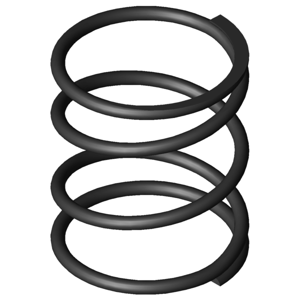 Imagen CAD Muelles de compresión D-063R