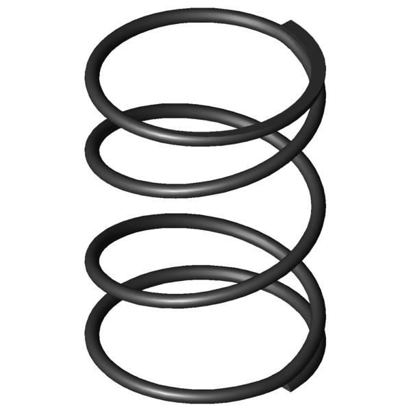 Imagen CAD Muelles de compresión D-090E-01