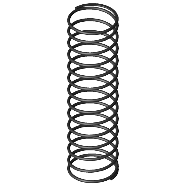 Imagen CAD Muelles de compresión D-090U-13