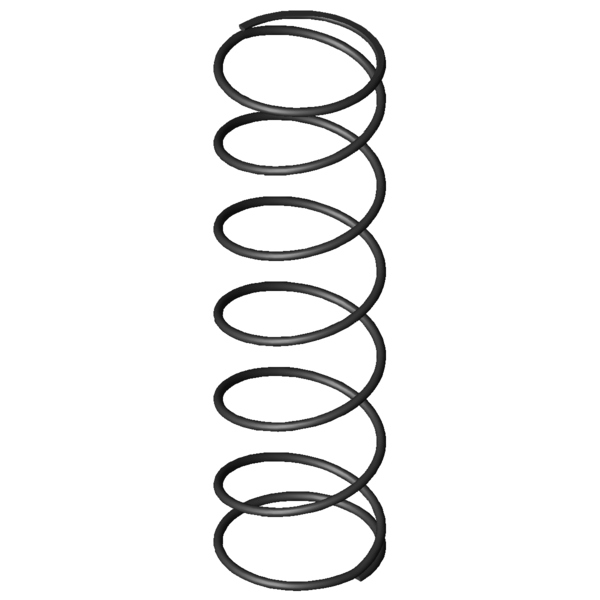 Imagen CAD Muelles de compresión D-090W-02
