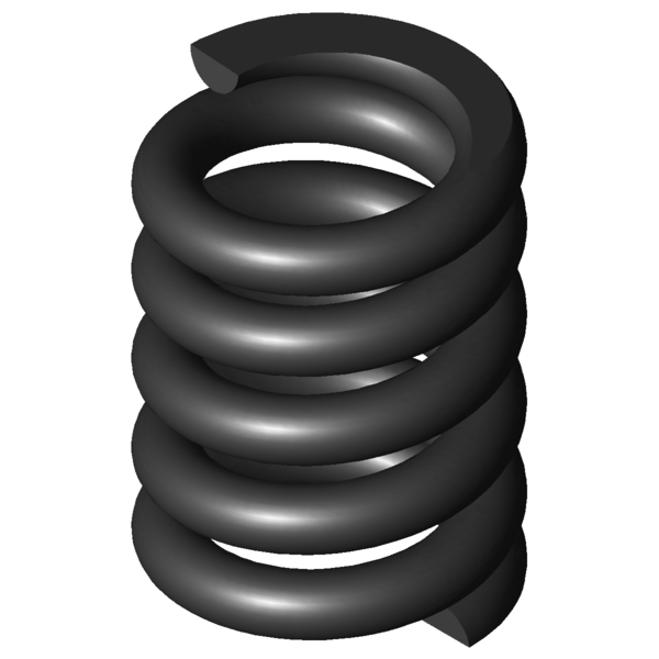 Imagen CAD Muelles de compresión D-142AA