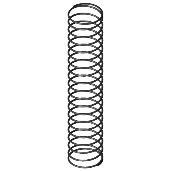 Imagen CAD Muelles de compresión D-145DK