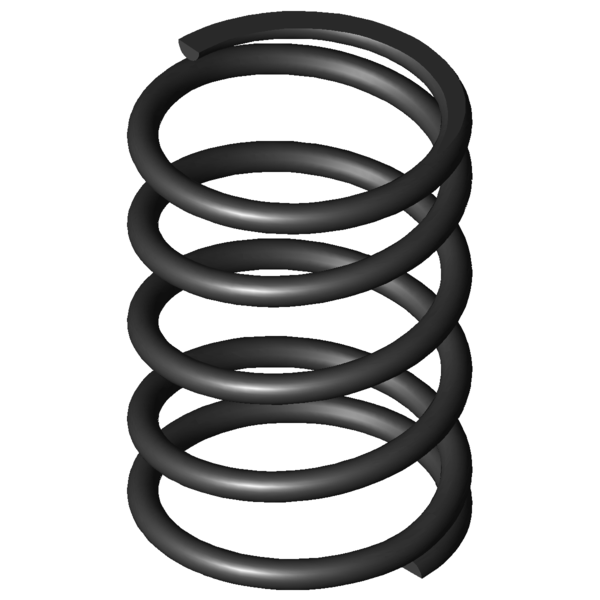 Immagine CAD Molle a compressione D-207J-01