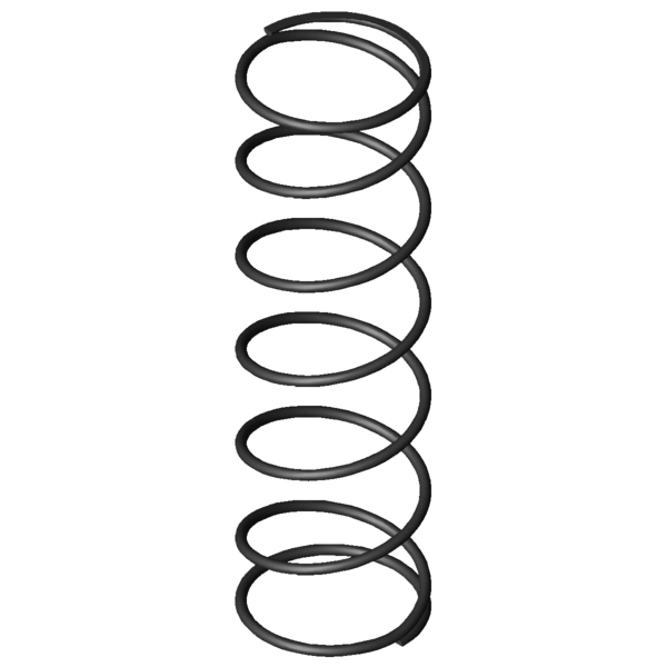 CAD obrázek Tlacné pružiny D-263X