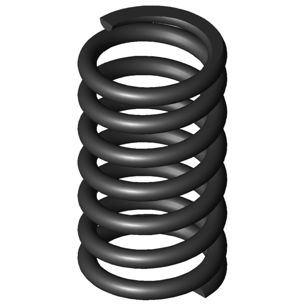 Imagen CAD Muelles de compresión D-278C