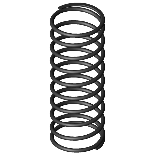 CAD obrázek Tlacné pružiny D-366A