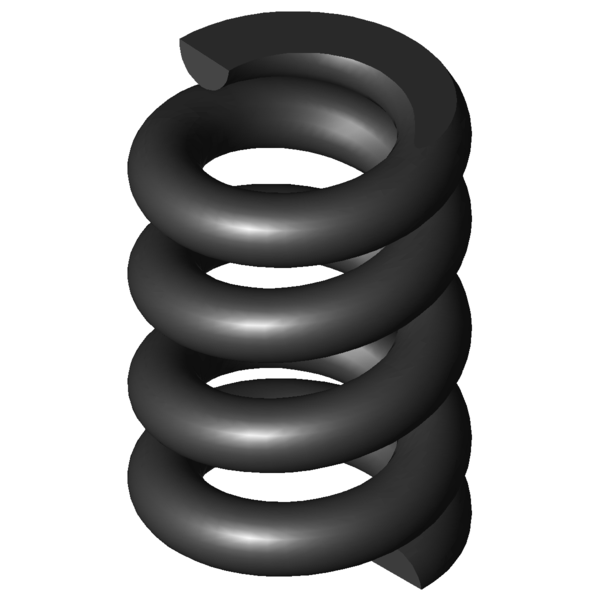 CAD obrázek Tlacné pružiny D-450