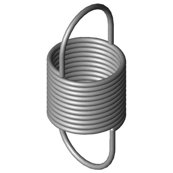 Immagine CAD Molle a trazione RZ-007X