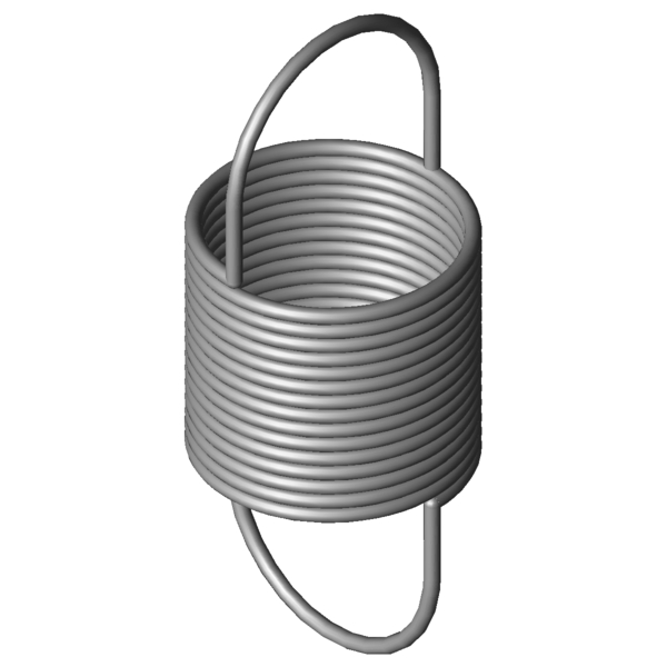Imagem CAD Molas de tracção RZ-015HX