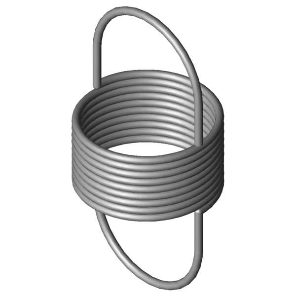 CAD obrázek Tažné pružiny RZ-024AFI