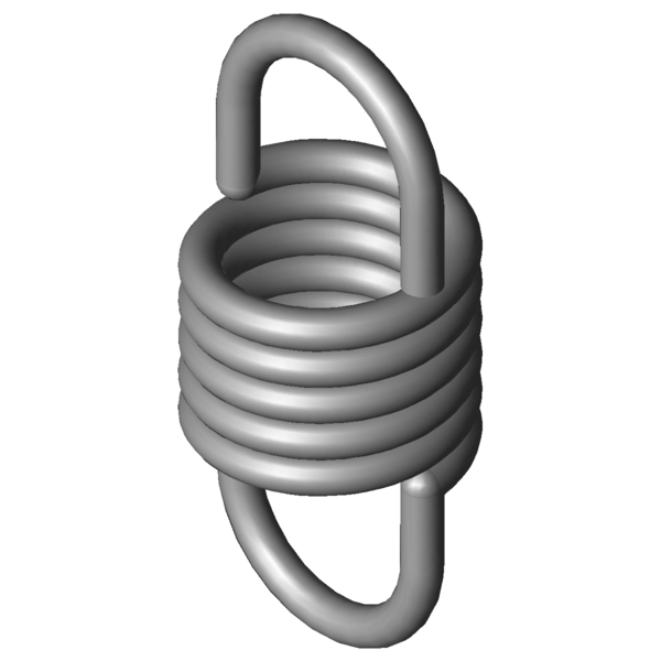 CAD obrázek Tažné pružiny RZ-024FI