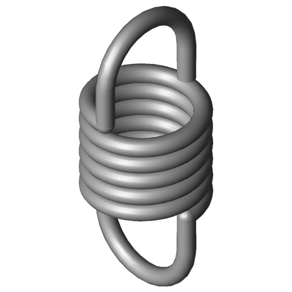 CAD obrázek Tažné pružiny RZ-024FX