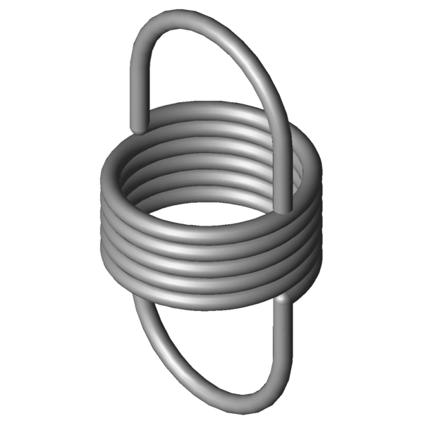 CAD obrázek Tažné pružiny RZ-024SI