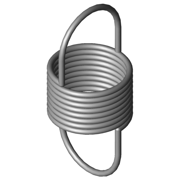 CAD obrázek Tažné pružiny RZ-025AX
