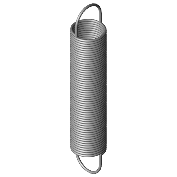 CAD obrázek Tažné pružiny RZ-027AX