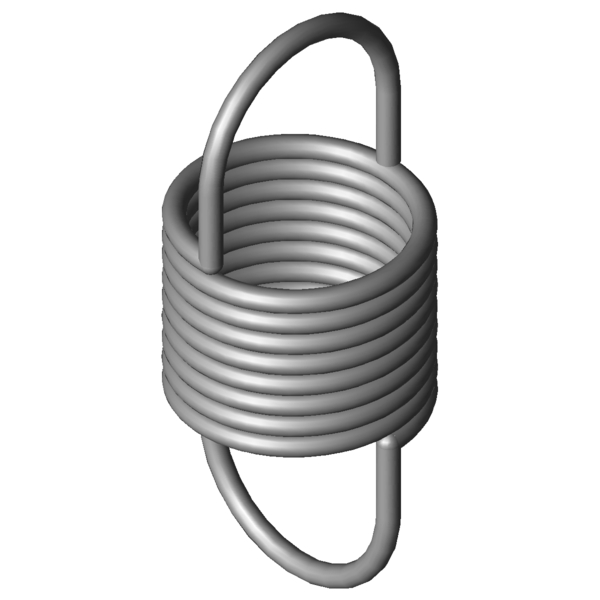 CAD obrázek Tažné pružiny RZ-027CX