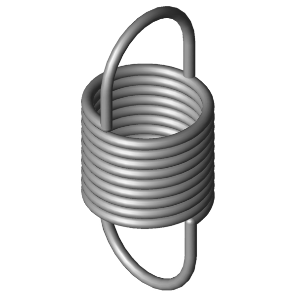 CAD obrázek Tažné pružiny RZ-036NX