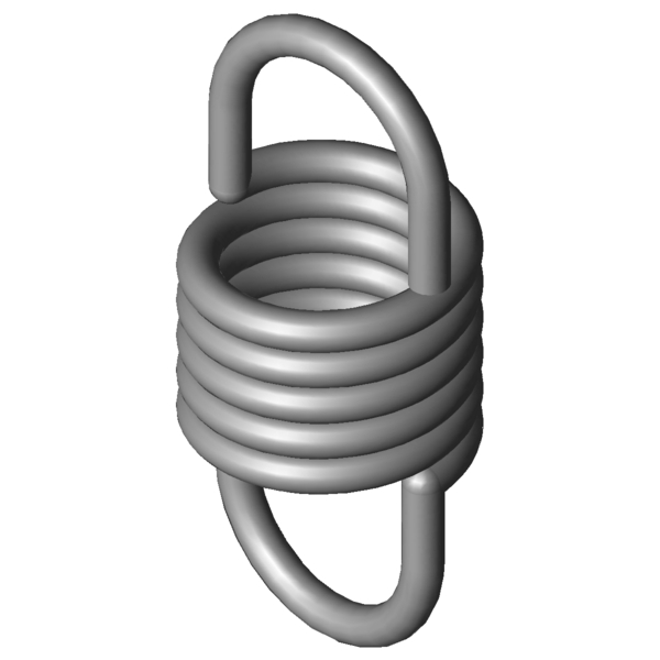 CAD obrázek Tažné pružiny RZ-036SI