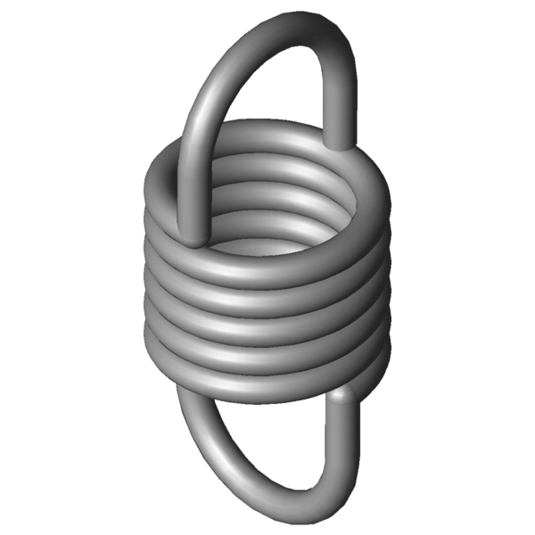 CAD obrázek Tažné pružiny RZ-036SX