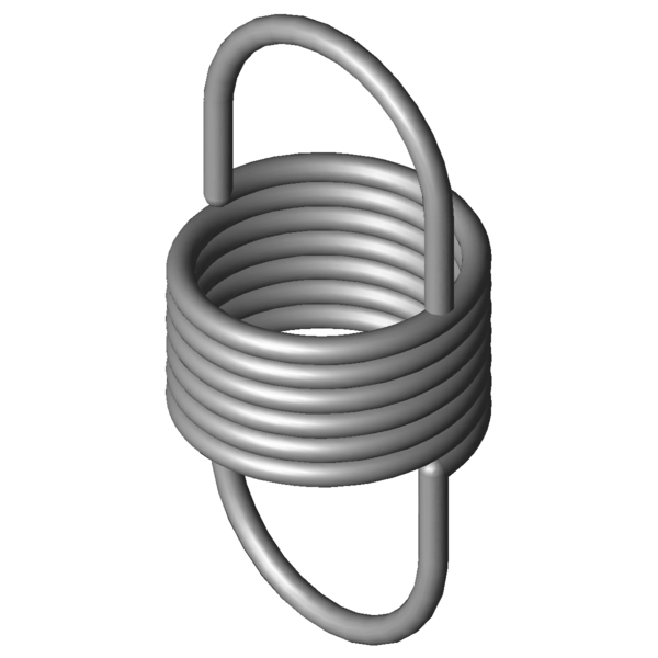 CAD obrázek Tažné pružiny RZ-051E-20I