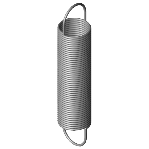 CAD obrázek Tažné pružiny RZ-063E-22X