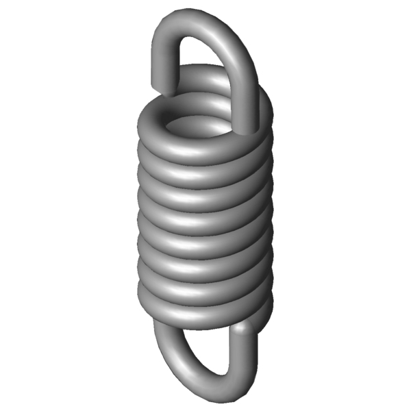 CAD obrázek Tažné pružiny RZ-066E-01I