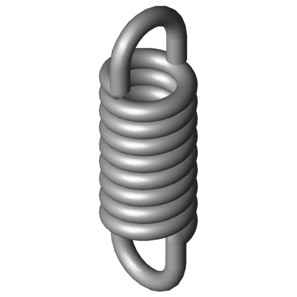 CAD obrázek Tažné pružiny RZ-066E-01X