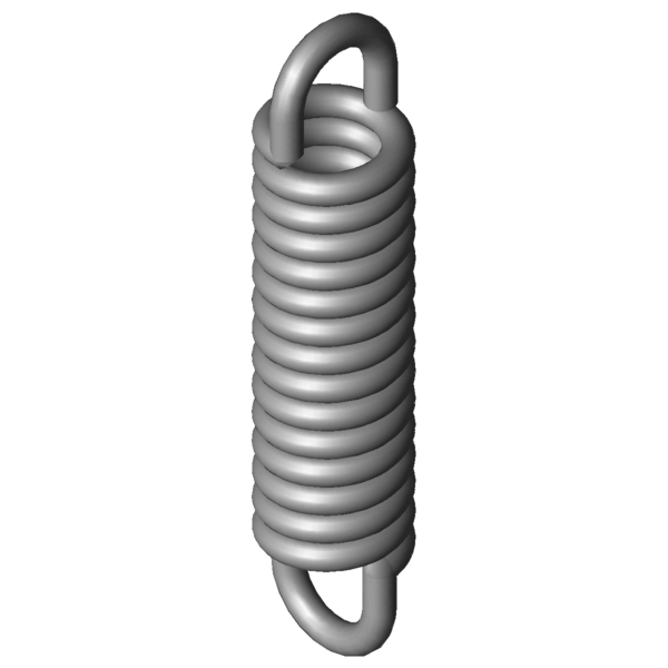 CAD obrázek Tažné pružiny RZ-066E-02X