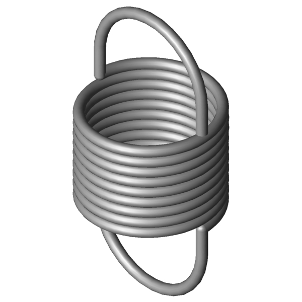 CAD obrázek Tažné pružiny RZ-100E-10I