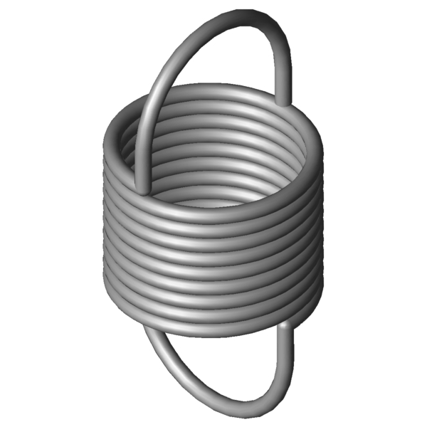 CAD obrázek Tažné pružiny RZ-100E-10X