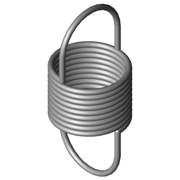 CAD obrázek Tažné pružiny RZ-130E-10X