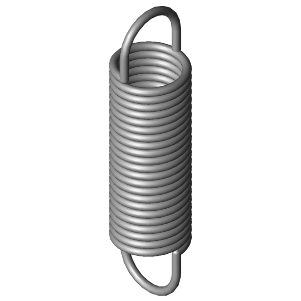 CAD obrázek Tažné pružiny RZ-130K-21X