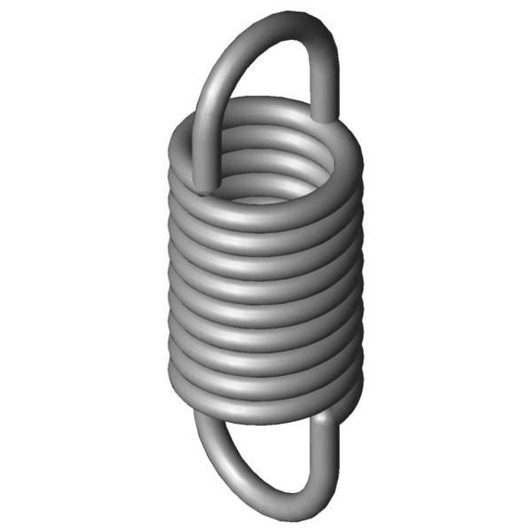 CAD obrázek Tažné pružiny RZ-130LX