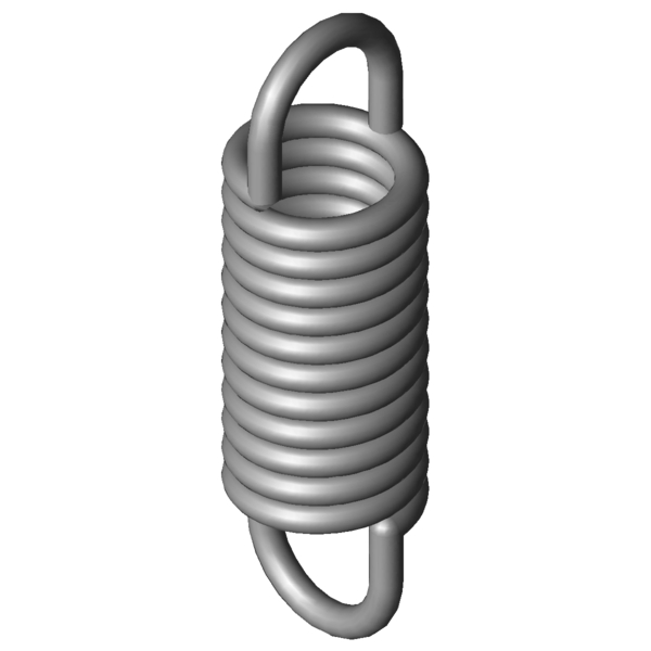 CAD obrázek Tažné pružiny RZ-160X
