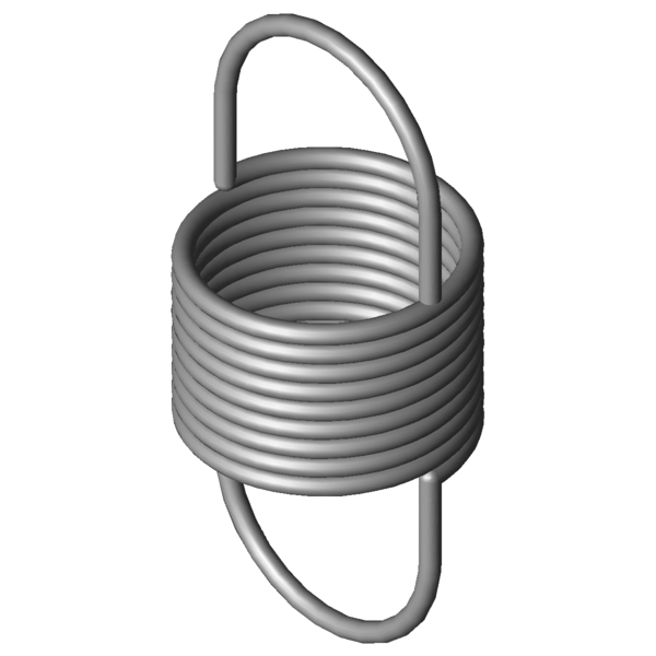 CAD obrázek Tažné pružiny RZ-162E-10I