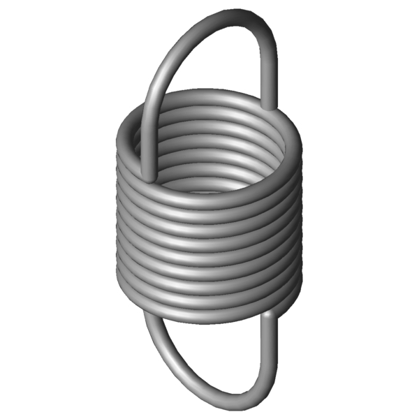 CAD obrázek Tažné pružiny RZ-162FX