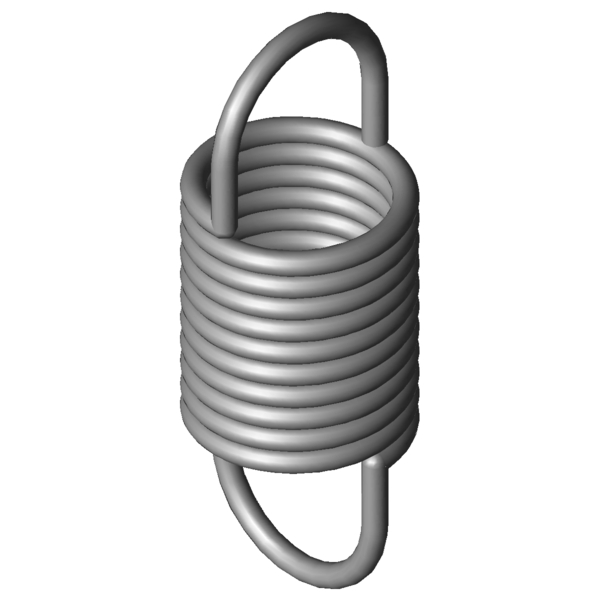 CAD obrázek Tažné pružiny RZ-162K-20X