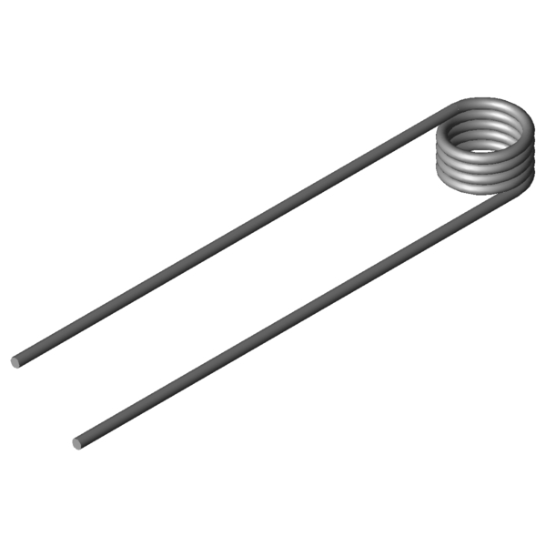 CAD obrázek Zkrutné pružiny T-16022R