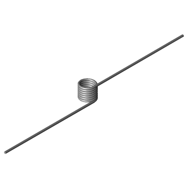 CAD obrázek Zkrutné pružiny T-16024R