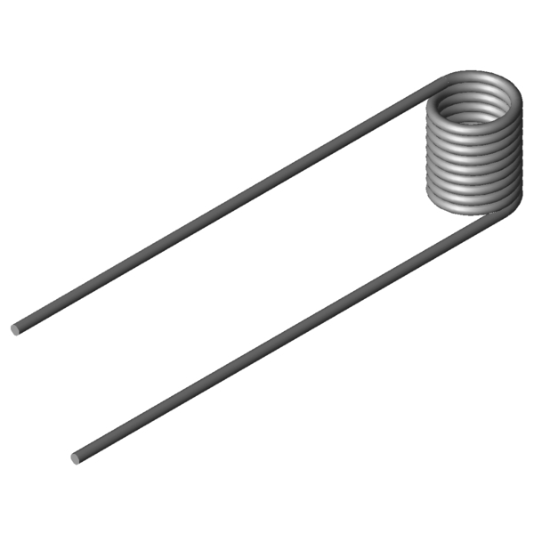 CAD obrázek Zkrutné pružiny T-16026R